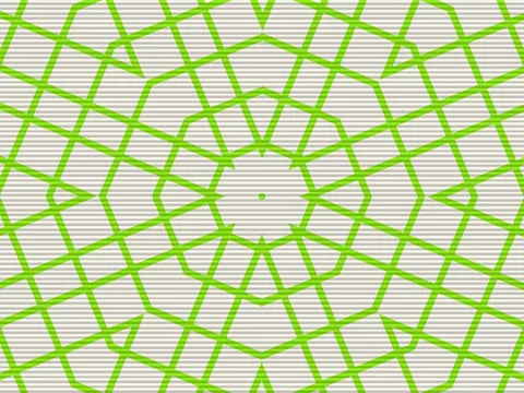 Target picture for 8-way kaleidoscope of grid, scrolling with scanlines