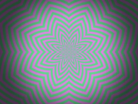 Target picture for Polar zigzag stripes with a dark vignette