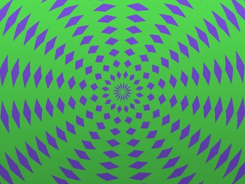 Target picture for Polar scrolling diamond lattice with a fade to dark at the bottom