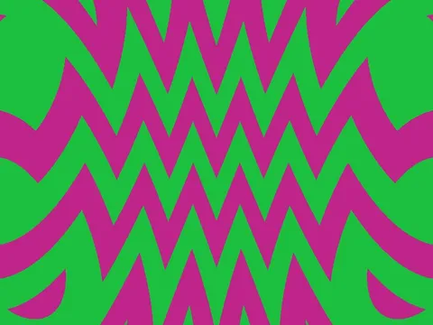 Target picture for Mirrored pinched zigzag stripes with a pulsing brightness