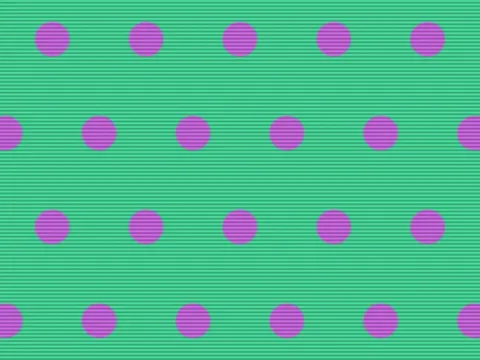Target picture for Pulsing staggered dots with scanlines