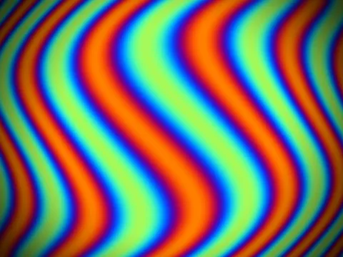 Target picture for Bulging wavy bands with a dark vignette