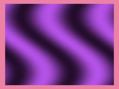 Target picture for Pulsing wavy bands with a border