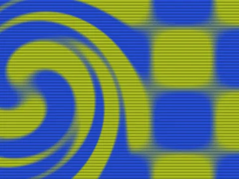 Target picture for Scrolling twisted wave lattice with scanlines