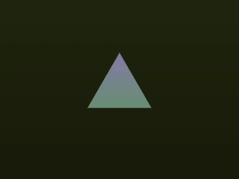 Target picture for Triangle with a fade to dark at the bottom
