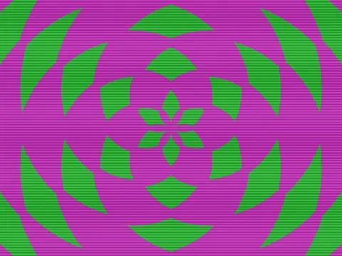 Target picture for Polar diamond lattice with scanlines