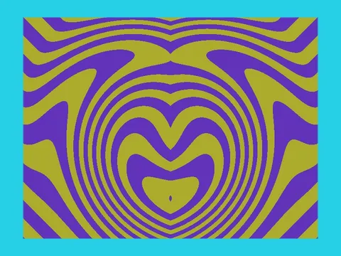 Target picture for Mirrored twisted stripes with a border