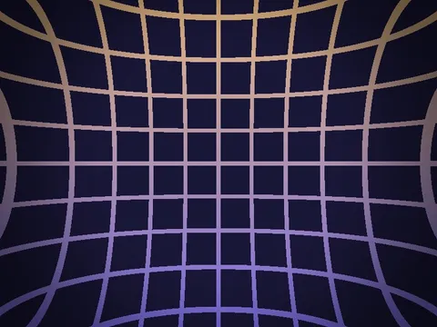 Target picture for Pinched grid with a dark vignette