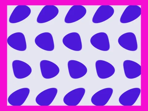 Target picture for Scrolling rippling staggered dots with a border