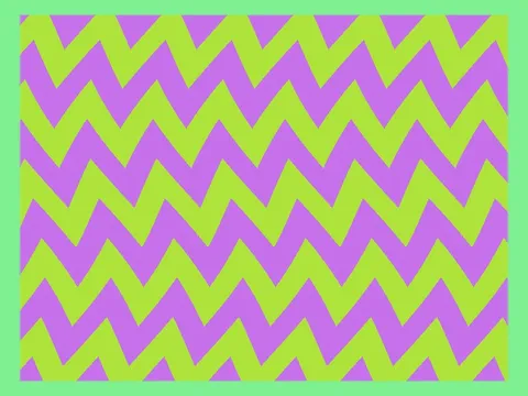 Target picture for Rippling zigzag stripes with a border
