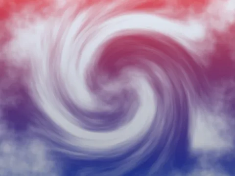 Target picture for Twisted fractal noise with a fade to dark at the bottom