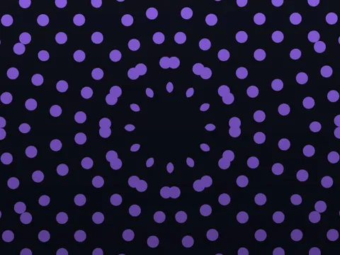 Target picture for 12-way kaleidoscope of dots with a fade to dark at the bottom