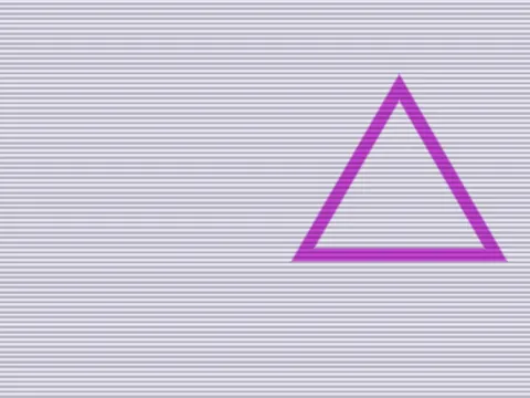 Target picture for Pulsing scrolling triangle outline with scanlines