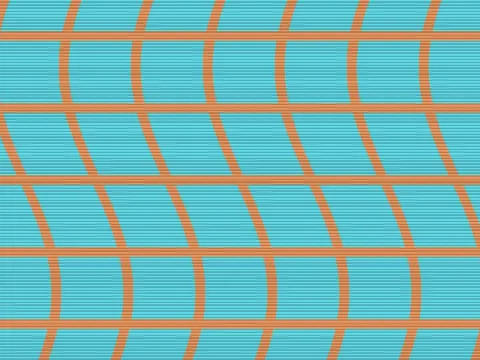 Target picture for Rippling grid with scanlines