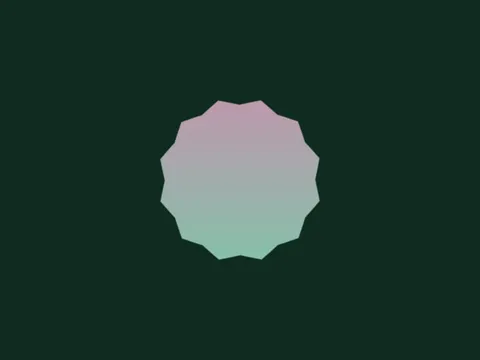 Target picture for 12-way kaleidoscope of hexagon, bulging