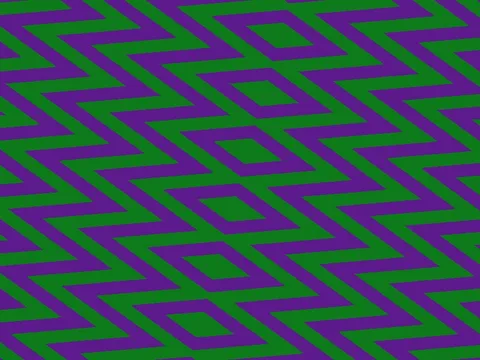 Target picture for Spinning four-way mirrored zigzag stripes with a pulsing brightness