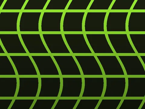 Target picture for Rippling grid with a fade to dark at the bottom