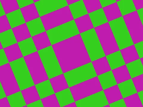 Target picture for Spinning four-way mirrored checkerboard