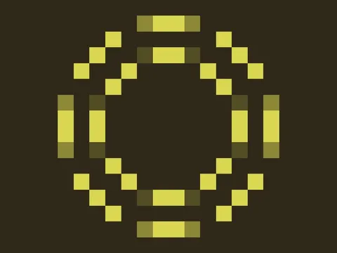 Target picture for Pixelated ring outline