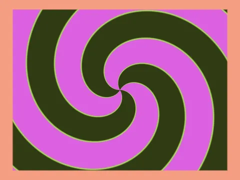 Target picture for Pulsing spiral with a border